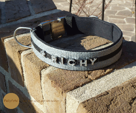 4 cm breit - Classic Halsband mit Strass