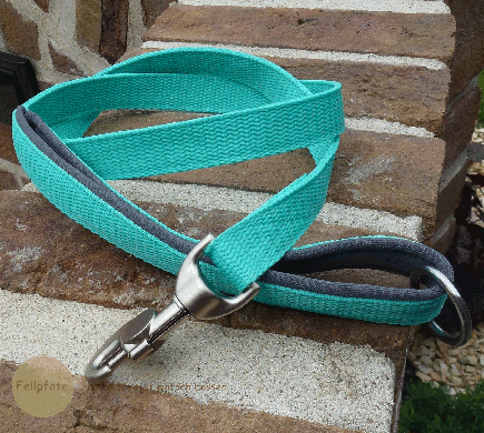 1 Meter Hundeleine 2,5 cm breit in vielen Farben