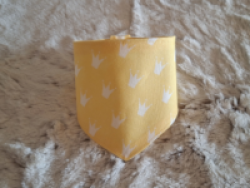 Hundehalstuch Krone Gelb