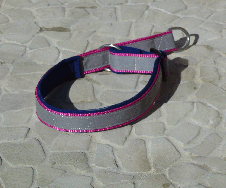 2 cm breit - Reflektionshalsband Zug-Stop uni