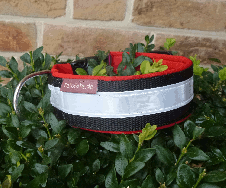 4 cm breit - Reflektionshalsband Classic uni